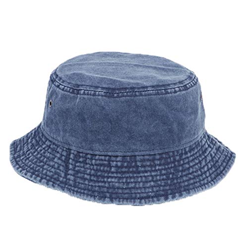 KeepSa Fischerhut Baumwolle Damen/Herren Faltbar Einfarbig Bucket Hat Sonnenhut Anglerhut, Outdoor Hut Sommermütze Garten Camping Wandern Reisen Strandhut von KeepSa