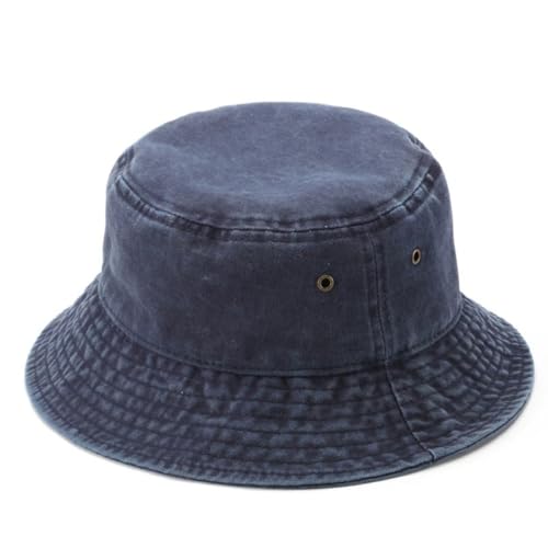 KeepSa Fischerhut Baumwolle Damen/Herren Faltbar Einfarbig Bucket Hat Sonnenhut Anglerhut, Outdoor Hut Sommermütze Garten Camping Wandern Reisen Strandhut von KeepSa