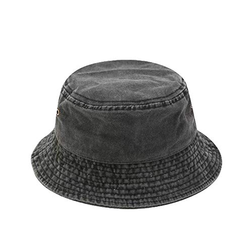 KeepSa Fischerhut Baumwolle Damen/Herren Faltbar Einfarbig Bucket Hat Sonnenhut Anglerhut, Outdoor Hut Sommermütze Garten Camping Wandern Reisen Strandhut von KeepSa