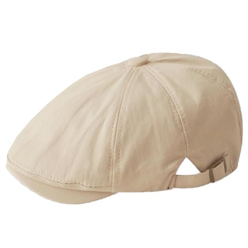 KeepSa Herren Baumwolle Tellermütze Schirmmütze Flatcap Schiebermütze Baskenmütze Cap Newsboy Stil Hut von KeepSa