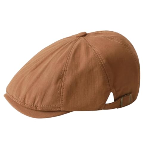 KeepSa Herren Baumwolle Tellermütze Schirmmütze Flatcap Schiebermütze Baskenmütze Cap Newsboy Stil Hut von KeepSa