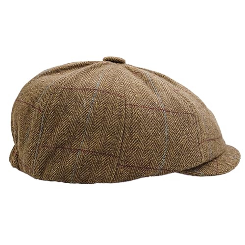 KeepSa Vintage Schiebermütze Herren Flatcap Newsboy Cap Schlägermütze Irish Hat für Golf Freizeit von KeepSa