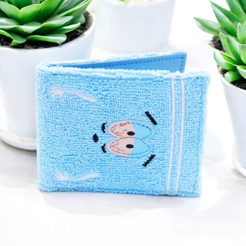 Cute Blue Wallet For Adults & Teens - Kawaii Plush Cartoon Wallet, Soft Aesthetic Card Holder, Y2K Bifold Purse, Gift Idea, Trendy Past von KeepTHEChangeee