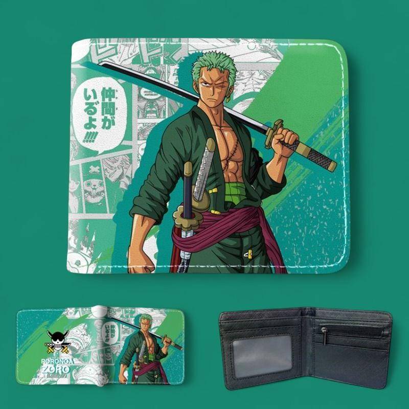 One Piece Wallet Luffy & Zoro Anime For Unisex Foldable Pu Leather Card Holder & Money Clip Cosplay Gift Kids von KeepTHEChangeee