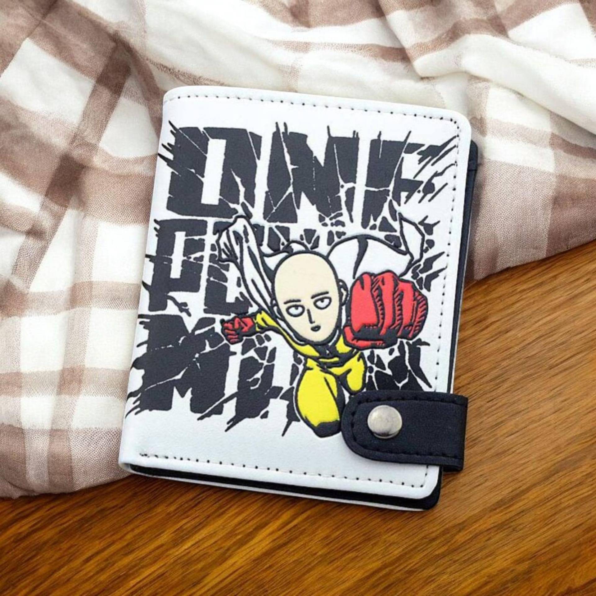 One Punch Man Wallet - Saitama Anime Pu Leather For Men | Card Holder With Zipper Pocket Cool Gift Fans von KeepTHEChangeee
