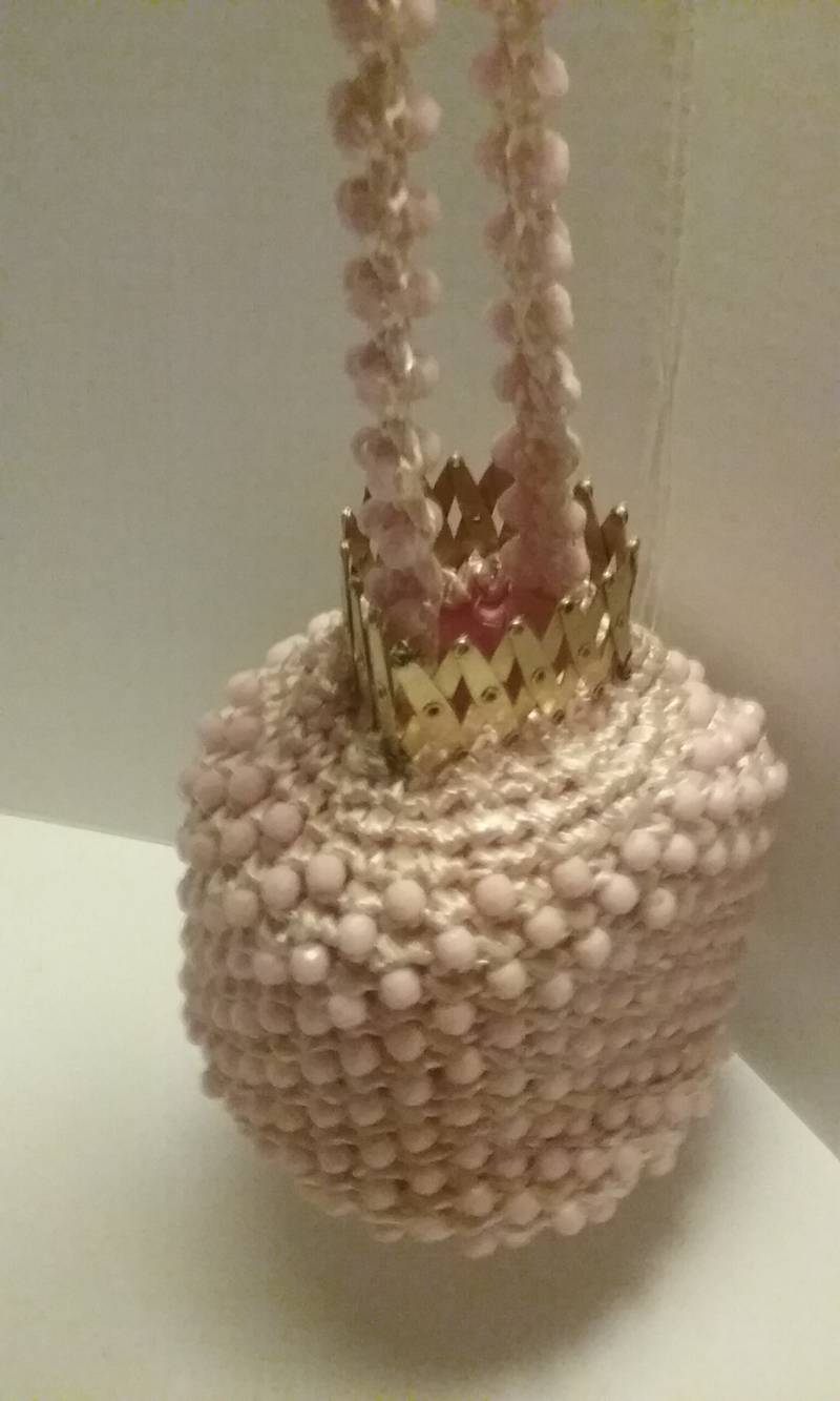 Le Jule Vintage Perle Und Raffia Tasche Le Jule Vintage Perle Und Raffia Tasche von KeepersFindersFinds