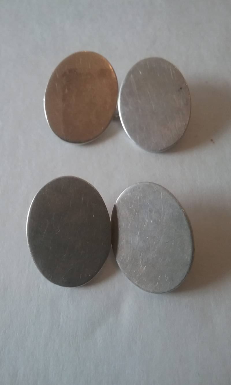 Manschettenknöpfe Antik Sterling Silber von KeepersFindersFinds