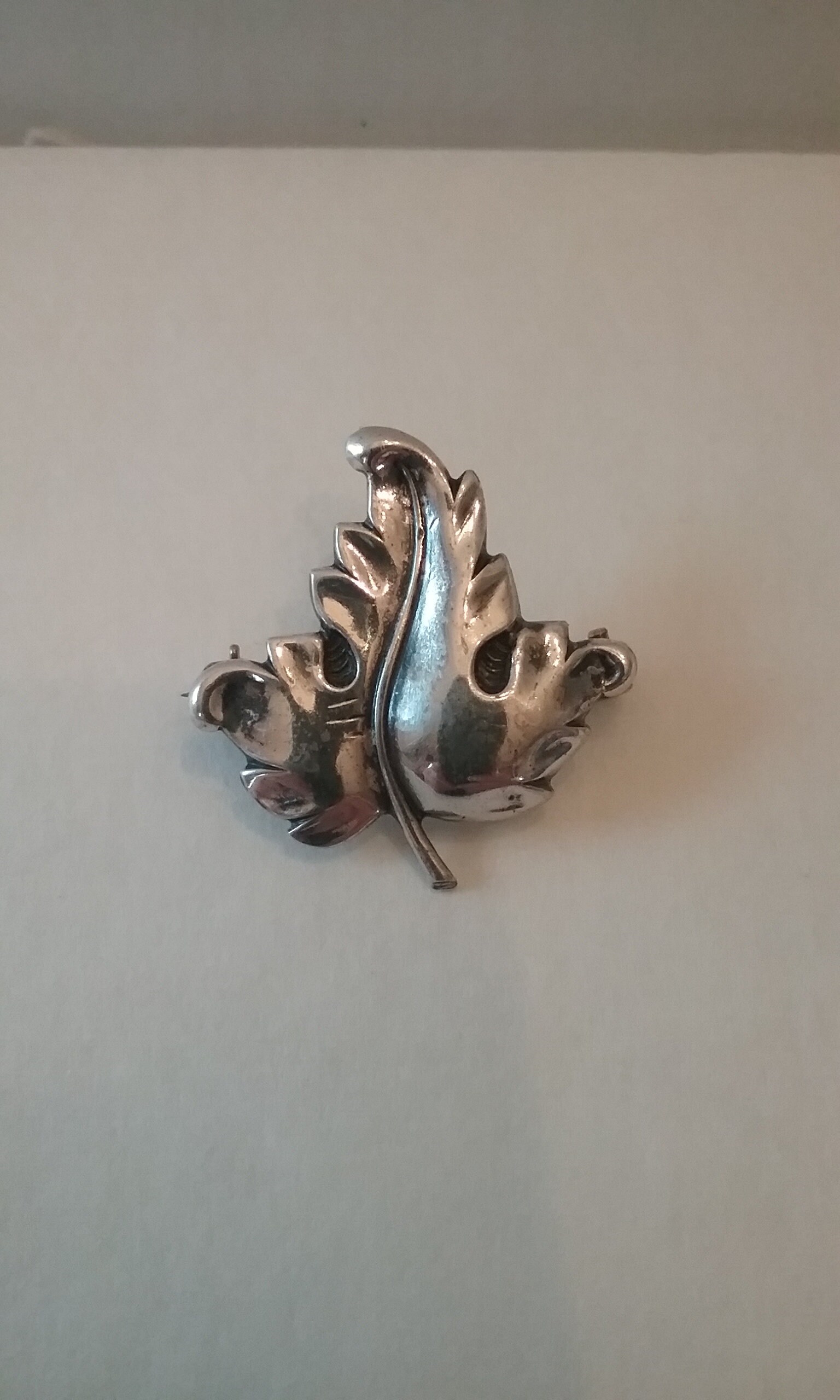 sterling Silber Blatt Pin Von Jewelart sterling Silber Blatt Pin Von Jewelart von KeepersFindersFinds