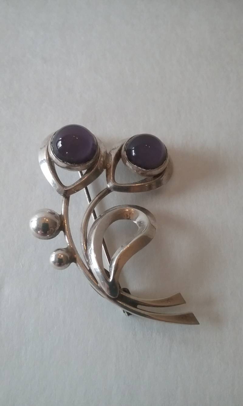 sterling Silber Dänemark Brosche von KeepersFindersFinds