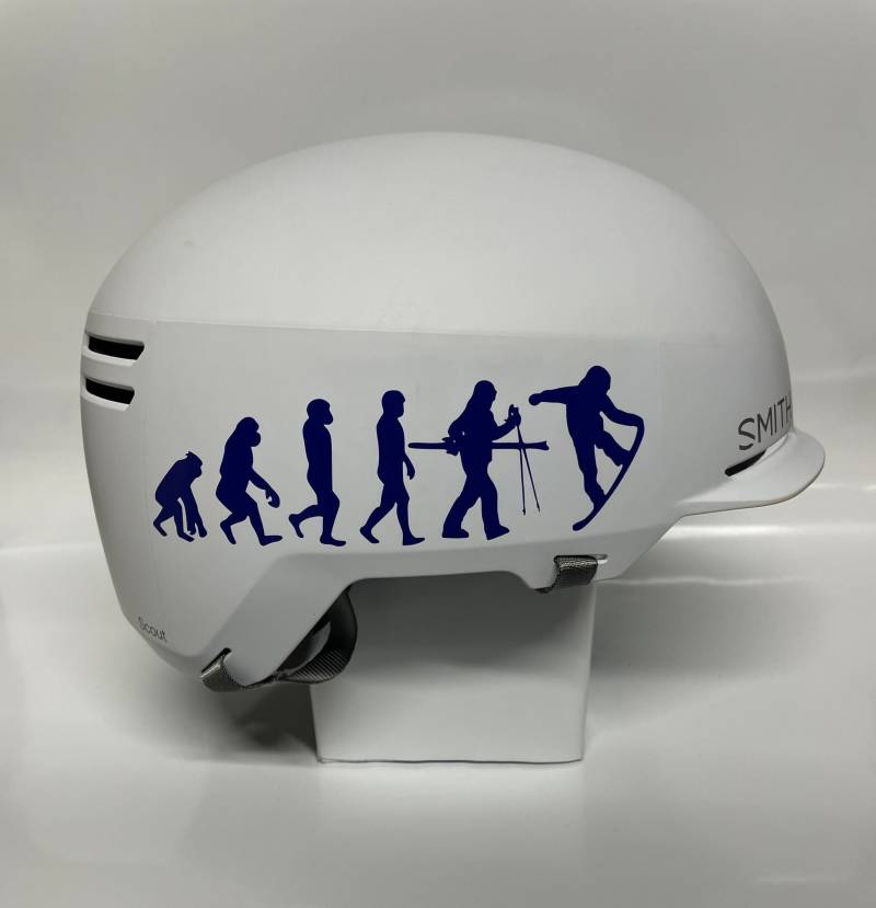 Blauer Snowboarding Evolution Sticker von KeepevolvingCO