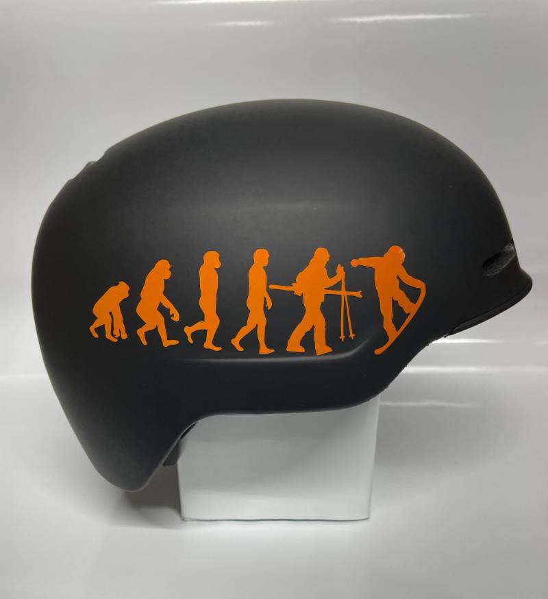 Orange Snowboarding Evolution Sticker von KeepevolvingCO