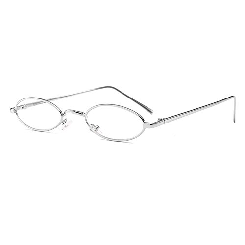 Keephen Damen Sonnenbrille, kleine ovale Brille Vintage runde Brillen mit dünnen Metallrand von Keephen