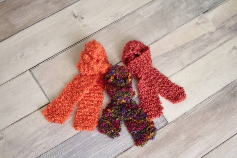 Kinder Strickschal Kinderschal Fuzzy Schal Kleiner von KeepingKidsCute
