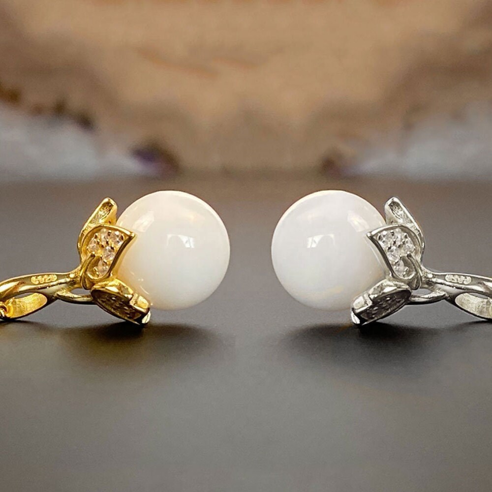 Muttermilchschmuck Perlenkette Mit Blume925Er Sterlingsilber Gelb Vergoldet. Muttermilch Schmuck Perle Anhänger. Erinnerungsstückmom von KeepsakeMom