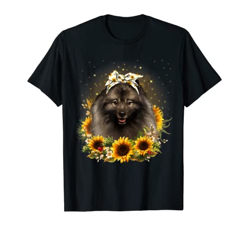 Sunflower Keeshond Hund Muttertag für Frauen T-Shirt Sunflower Keeshond Hund Muttertag für Frauen T-Shirt von Keeshond Dog Mom Gifts For Women