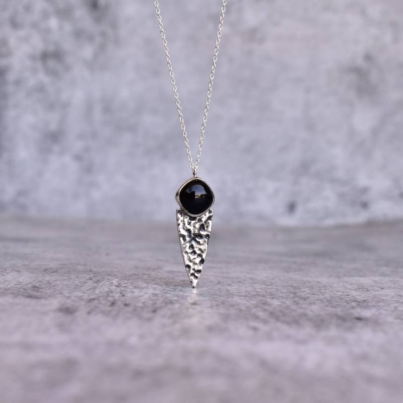 Echte Schwarze Onyx Halskette Handgemachte Halskette Für Frauen Schwarze Edelstein Oxidierte Einzigartige Brautjungfer Geschenke von KeetaLuxury