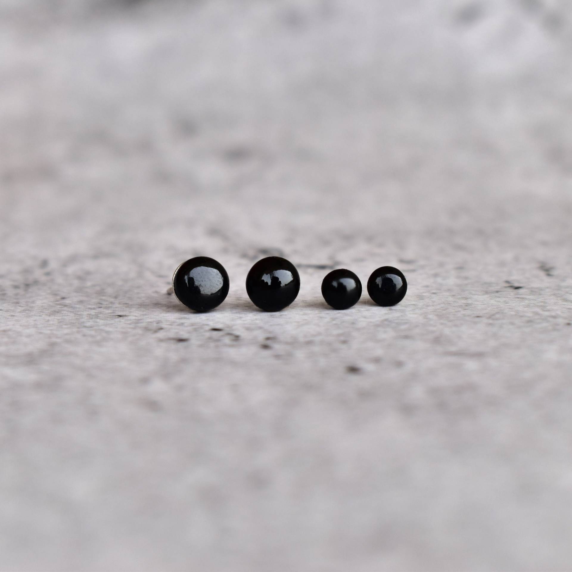 Echte Schwarze Onyx Ohrstecker Diamant Ohrringe Sterling Silber Handgefertigte Alltagsschmuck Geschenk Für Sie Mutter von KeetaLuxury