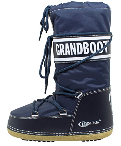 Kefas - GRANDBOOT - Herren Damen Kinder Schneestiefel After Ski Boots Blau 35/37 von Kefas