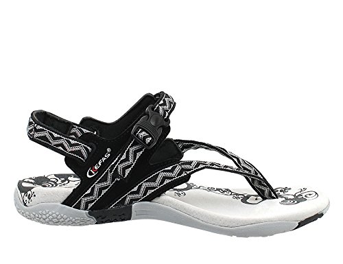 Kefas - Iside 3552 - Damen Sandalen Schwarz 41 von Kefas