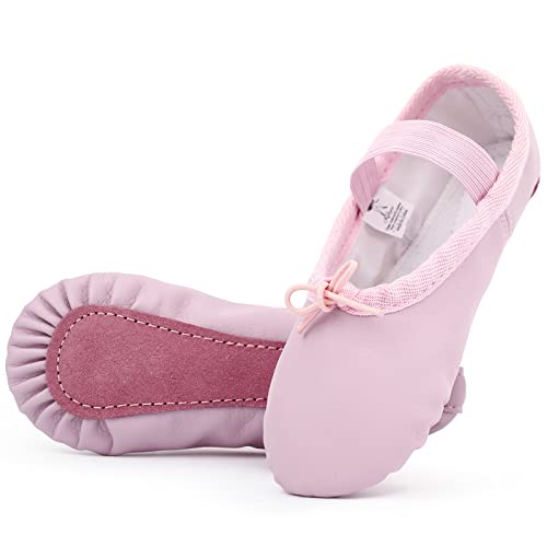 Kefiyis Ballettschuhe Mädchen, Tanzschuhe mit voller Sohle, für Kinder und Erwachsene Damen, Rosa, Größe 39 EU von Kefiyis