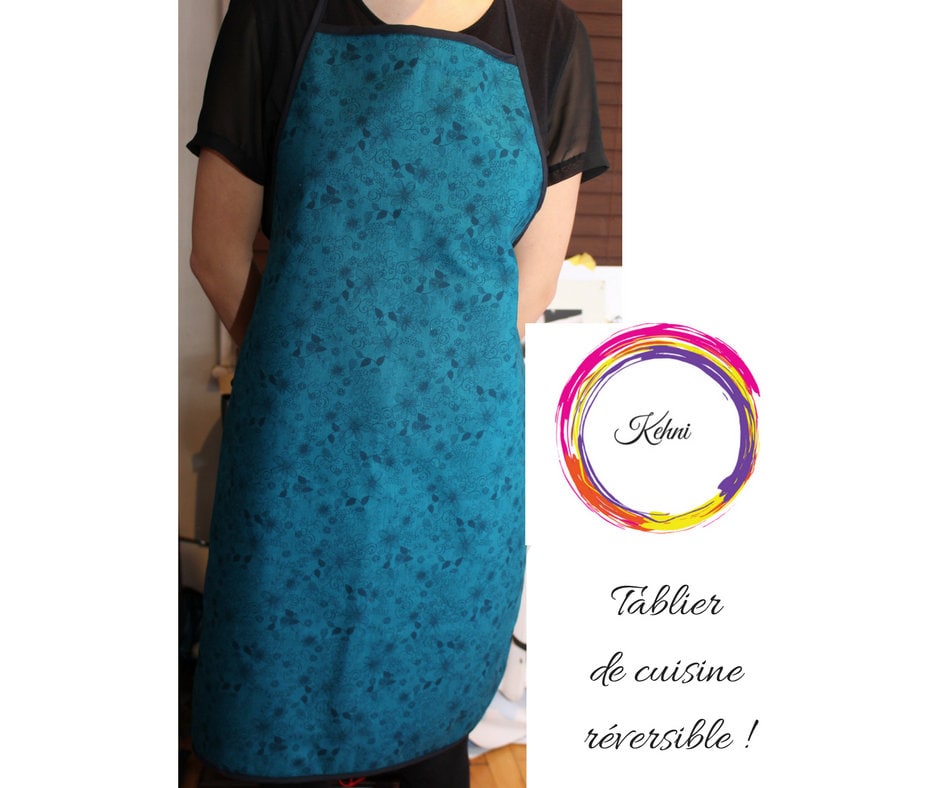 Küchenschürze Mit Türkisfarbenen Mustern Küchenschürze Mit Türkisfarbenen Mustern von Kehniboutique