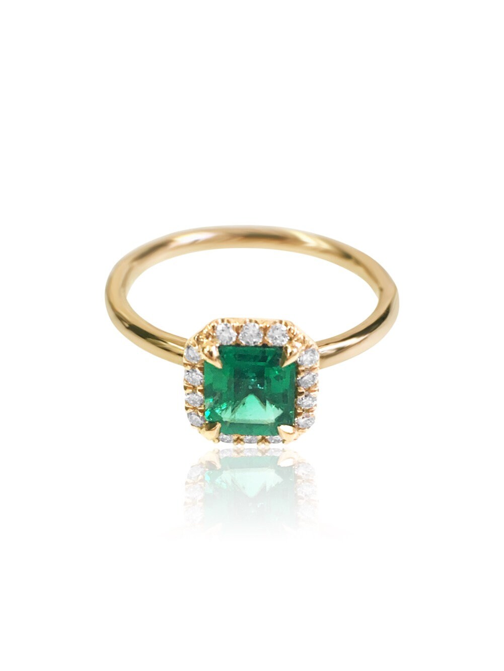 14 K Gold Diamant Edelstein Verlobungsring/Versprechen Ring/statement Ring 14 K Gold Diamant Edelstein Verlobungsring/Versprechen Ring/statement Ring von KeilaJewelry