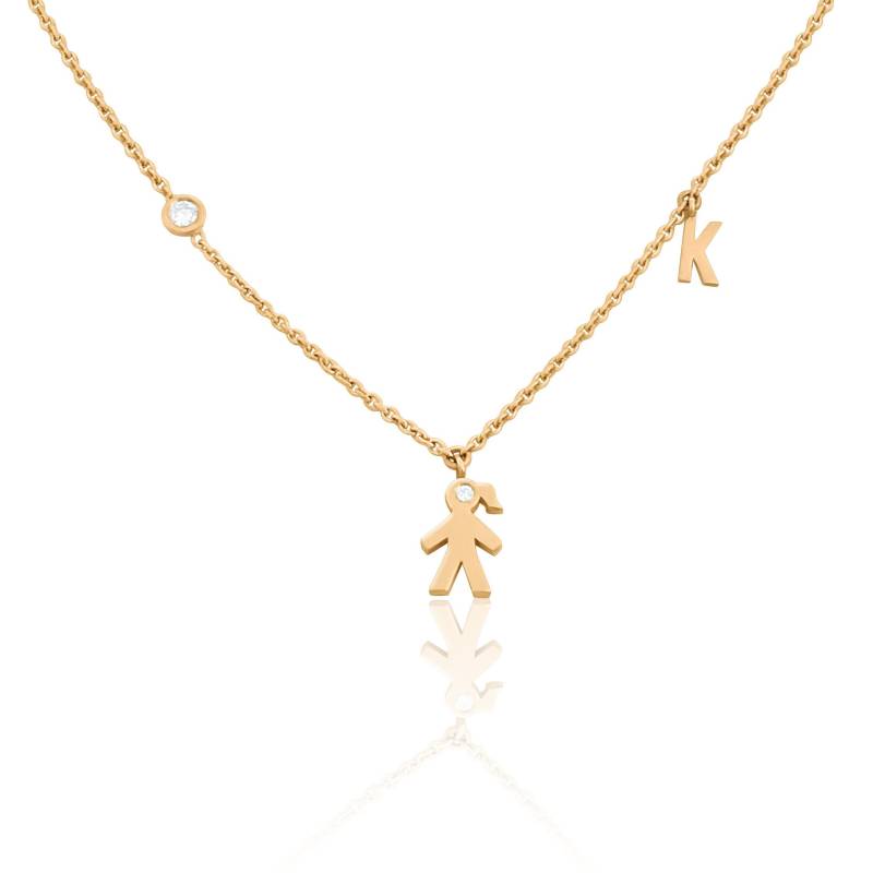 Personalisierte 14 K Gold Diamant Mom Halskette Mit Einem Initial Und Birthstone Personalisierte 14 K Gold Diamant Mom Halskette Mit Einem Initial Und Birthstone von KeilaJewelry