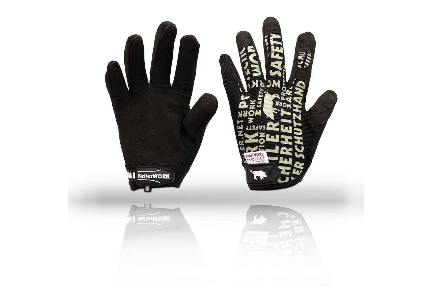 Keiler Forst Mechaniker-Handschuhe Work, Gartenhandschuh Arbeitshandschuh Klettverschluss (Kein Set) von Keiler Forst