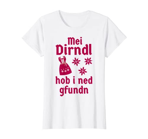 Damen Mei Dirndl hob i ned gfundn Oktoberfest Wiesn weiß oder rosa T-Shirt Damen Mei Dirndl hob i ned gfundn Oktoberfest Wiesn weiß oder rosa T-Shirt von Kein Dirndl Alternative Bayrische Tracht Volksfest