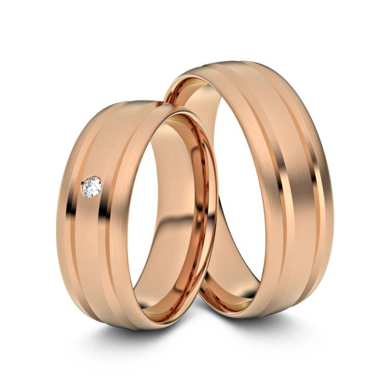 Trauringe Gotha 585er Rotgold - 6094 von Juwelier-Schmuck