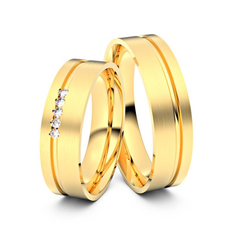 Trauringe Mannheim 750er Gelbgold - 6488 von Juwelier-Schmuck