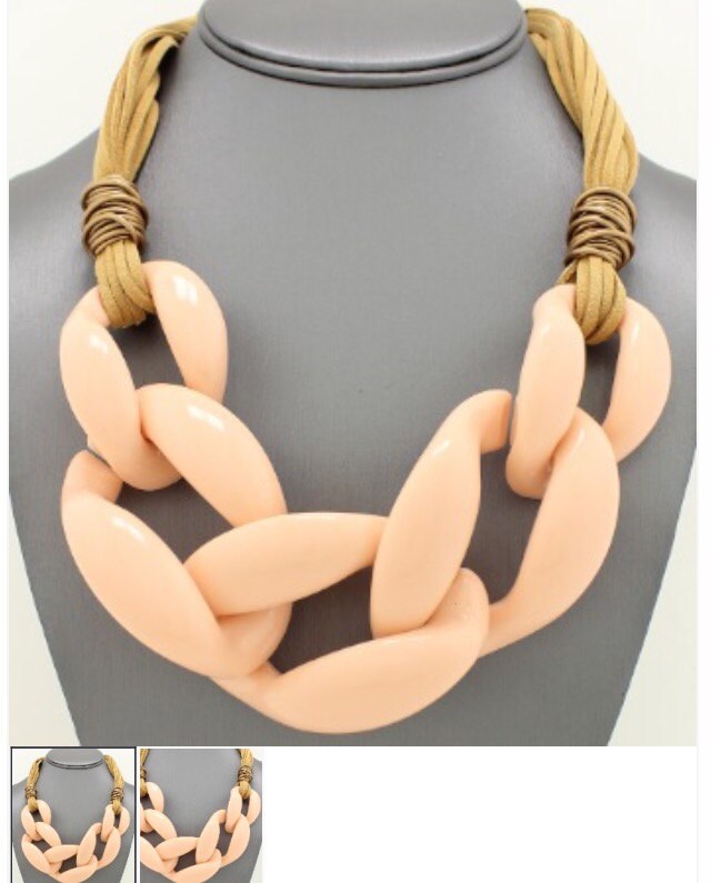 Anweisung Links Halskette Mit Gewachstem Cord-Kragen Anweisung Links Halskette Mit Gewachstem Cord-Kragen von KeishasAccessoryShop