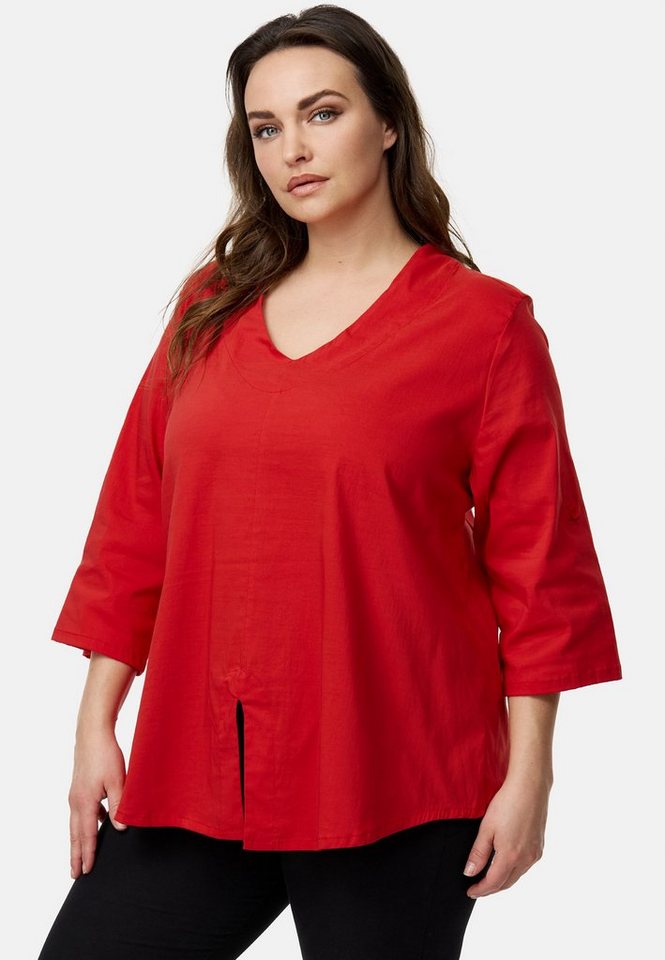 Kekoo Tunikashirt A-Linie Shirt mit Stretchanteil 'Celia' von Kekoo