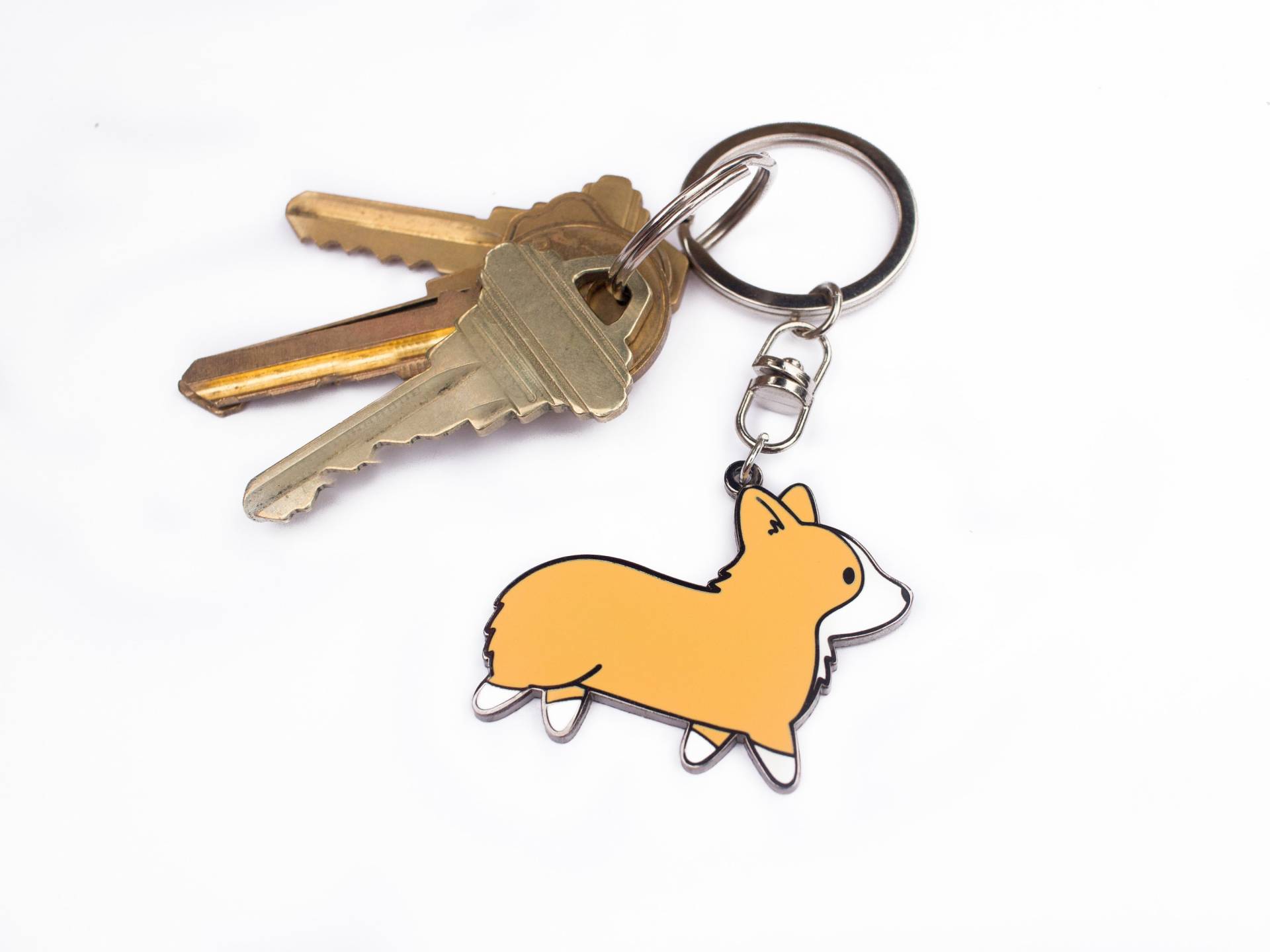 Pembroke Welsh Corgis Metall Schlüsselanhänger | Emaille Aus Für Hundeliebhaber Accessoire Für Schlüssel, Geldbörse, Rucksack Pembroke Welsh Corgis Metall Schlüsselanhänger | Emaille Aus Für Hundeliebhaber Accessoire Für Schlüssel, Geldbörse, Rucksack von KelaDesignsCo