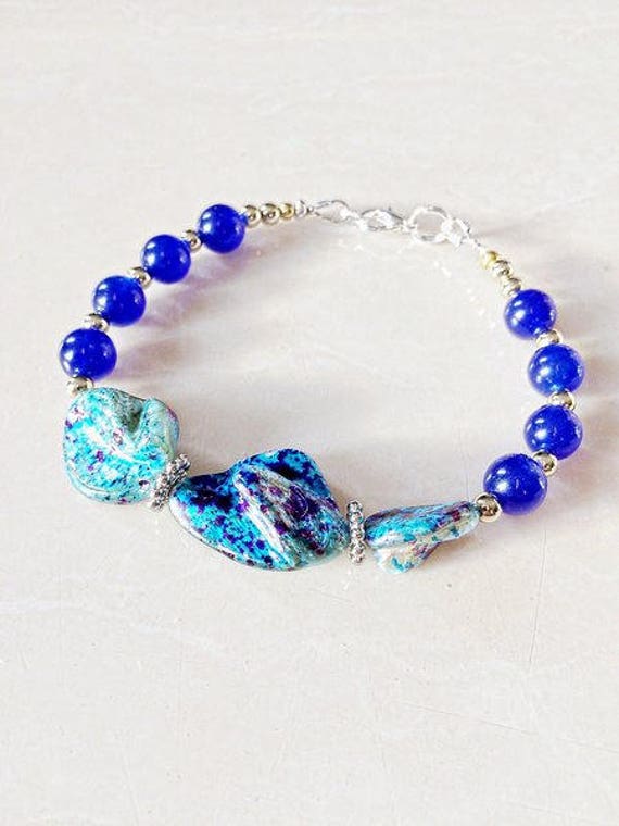 Türkis Mutter Einer Perle Armband Türkis Mutter Einer Perle Armband von KelandyDesigns