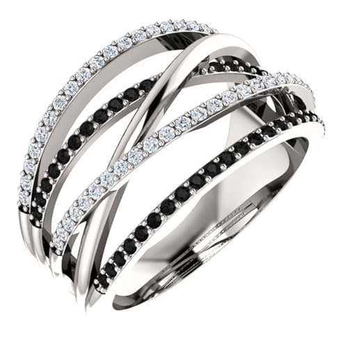 Kelapornt Ring Ringe Damen Bijouterie Herren Twist Ethnischer Stil Frauen Fingerringe Mit Schwarz & Weiß Stein Micro Paved Überraschungsgeschenk Für Frauen Trendige Schmuckringe 10 B2873 Kelapornt Ring Ringe Damen Bijouterie Herren Twist Ethnischer Stil Frauen Fingerringe Mit Schwarz & Weiß Stein Micro Paved Überraschungsgeschenk Für Frauen Trendige Schmuckringe 10 B2873 von Kelapornt