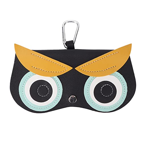 Kelepu Brillenetui Sonnenbrille Unglasses Etui Leder mit Schnappverschluss, Kratzfestes Brillenetui für breite Anwendung, für Zuhause, Reisen und Outdoor Aktivitäten, Schützt Ihre Sonnenbrille von Kelepu