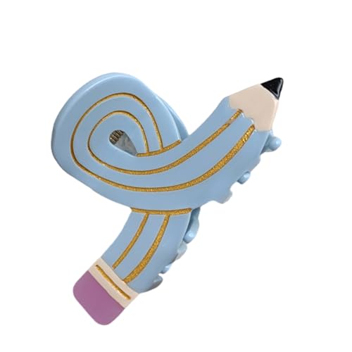 Ästhetischer Bleistift-Haarklammer, starker Federclip, Acetat-Pferdeschwanz-Halter, für Damen und Mädchen, lässiges Haarform-Zubehör von Kelisdi