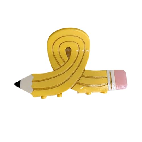 Ästhetischer Bleistift-Haarklammer, starker Federclip, Acetat-Pferdeschwanz-Halter, für Damen und Mädchen, lässiges Haarform-Zubehör von Kelisdi