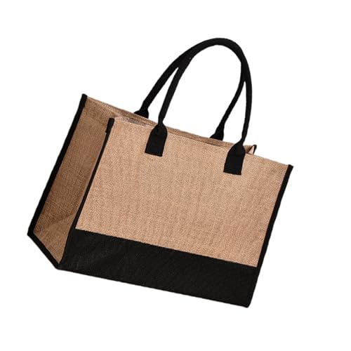 Damen-Einkaufstasche, modische Handtasche, aus Segeltuch, großes Fassungsvermögen, Tragegriff oben, wasserabweisend, Strandhandtasche, modisch, einkaufen, wasserabweisend, Strandgriff, gelb, One Size Damen-Einkaufstasche, modische Handtasche, aus Segeltuch, großes Fassungsvermögen, Tragegriff oben, wasserabweisend, Strandhandtasche, modisch, einkaufen, wasserabweisend, Strandgriff, gelb, One Size von Kelisdi