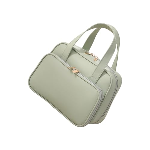 Einfache Make-up-Tasche mit großem Fassungsvermögen, Kosmetiktasche, Reise-Kulturbeutel, Make-up-Aufbewahrung, Hand-Kulturbeutel, einfaches Waschen, Reise-Kosmetik für Damen, lichtgrün, Mass Beauty von Kelisdi