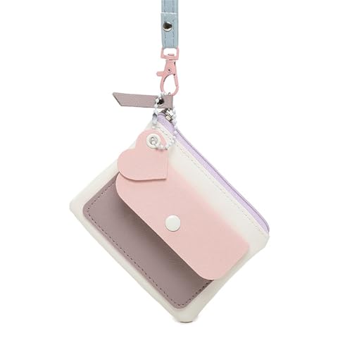 Elegante Kontrastfarbe PU-Leder kleine Geldbörse Aufbewahrungstasche für Damen Mädchen Reißverschluss Münzgeldbörse Kartenhalter Taschen kleine Geldbörse, weiß, Mass Beauty Elegante Kontrastfarbe PU-Leder kleine Geldbörse Aufbewahrungstasche für Damen Mädchen Reißverschluss Münzgeldbörse Kartenhalter Taschen kleine Geldbörse, weiß, Mass Beauty von Kelisdi