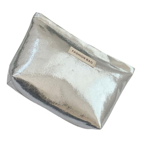 Elegante Kosmetik-Aufbewahrungstasche, modische Make-up-Tasche, große Kapazität, funktionale Kulturbeutel für Damen und Mädchen, für den täglichen Gebrauch, silber, Mass Beauty Elegante Kosmetik-Aufbewahrungstasche, modische Make-up-Tasche, große Kapazität, funktionale Kulturbeutel für Damen und Mädchen, für den täglichen Gebrauch, silber, Mass Beauty von Kelisdi