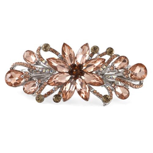 Eleganter, zarter Fascinator, Blume, handgefertigt, Haar-Accessoires für Damen, Kristall-Kopfschmuck, 1920er-Jahre-Kunst-Ornament von Kelisdi