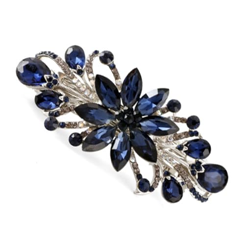 Eleganter, zarter Fascinator, Blume, handgefertigt, Haar-Accessoires für Damen, Kristall-Kopfschmuck, 1920er-Jahre-Kunst-Ornament von Kelisdi