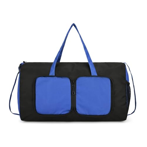 Faltbare Reisetasche mit großer Kapazität für Outdoor-Enthusiasten mit mehreren Fächern, faltbar, Sport, Turnbeutel, Wandern, Camping, faltbare Tasche, blau, Mass Beauty Faltbare Reisetasche mit großer Kapazität für Outdoor-Enthusiasten mit mehreren Fächern, faltbar, Sport, Turnbeutel, Wandern, Camping, faltbare Tasche, blau, Mass Beauty von Kelisdi
