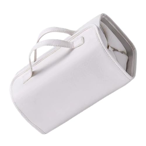 Faltbare hängende Kulturtasche mit 4 abnehmbaren Fächern Camping Kosmetiktasche für Damen und Mädchen Leder Kosmetik, weiß, Mass Beauty Faltbare hängende Kulturtasche mit 4 abnehmbaren Fächern Camping Kosmetiktasche für Damen und Mädchen Leder Kosmetik, weiß, Mass Beauty von Kelisdi