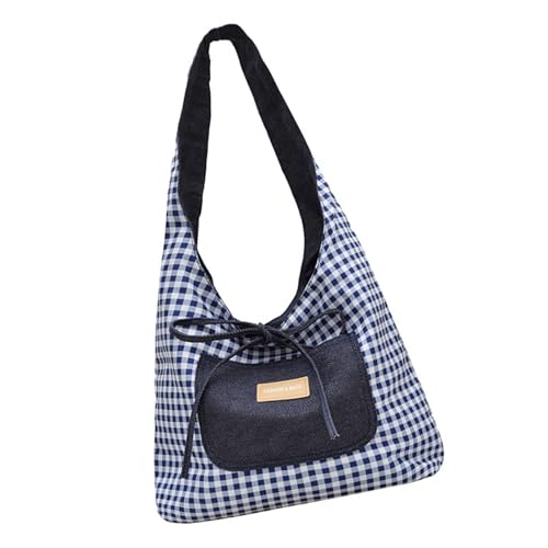 Kelisdi Achseltasche mit großem Fassungsvermögen für Damen, Handtasche, einfache Umhängetasche, kariert, Unterarm, Einkaufen, Mode, Pendeln, Damen, einfache Achselhöhle, trendige Handtasche und Kelisdi Achseltasche mit großem Fassungsvermögen für Damen, Handtasche, einfache Umhängetasche, kariert, Unterarm, Einkaufen, Mode, Pendeln, Damen, einfache Achselhöhle, trendige Handtasche und von Kelisdi