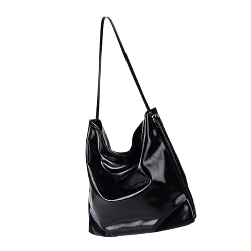 Kelisdi Damen-Umhängetasche, modische Handtasche, allpassend, Arbeitstasche mit großem Fassungsvermögen, Tragegriff oben, für Herbst und Winter, modische Umhängetasche, für Herbst und Winter, Schwarz Kelisdi Damen-Umhängetasche, modische Handtasche, allpassend, Arbeitstasche mit großem Fassungsvermögen, Tragegriff oben, für Herbst und Winter, modische Umhängetasche, für Herbst und Winter, Schwarz von Kelisdi