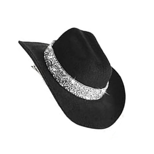 Kelisdi Dekorative Westernhüte mit Glitzer für Kostümzubehör und Party-Haarschmuck von Kelisdi